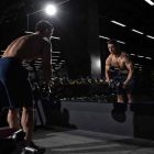 This route takes serious patience. Begin with smaller goals, such as gaining one pound of muscle per month. You can accomplish this by increasing the amount of weight and reps with each workout. The Bowflex SelectTech 560 Dumbbells condense 32 different weights down to two -- maximizing space and storage at home.